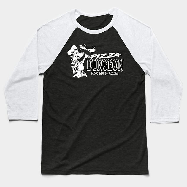 Pizza Dungeon Logo Shirt Baseball T-Shirt by ReaperMini